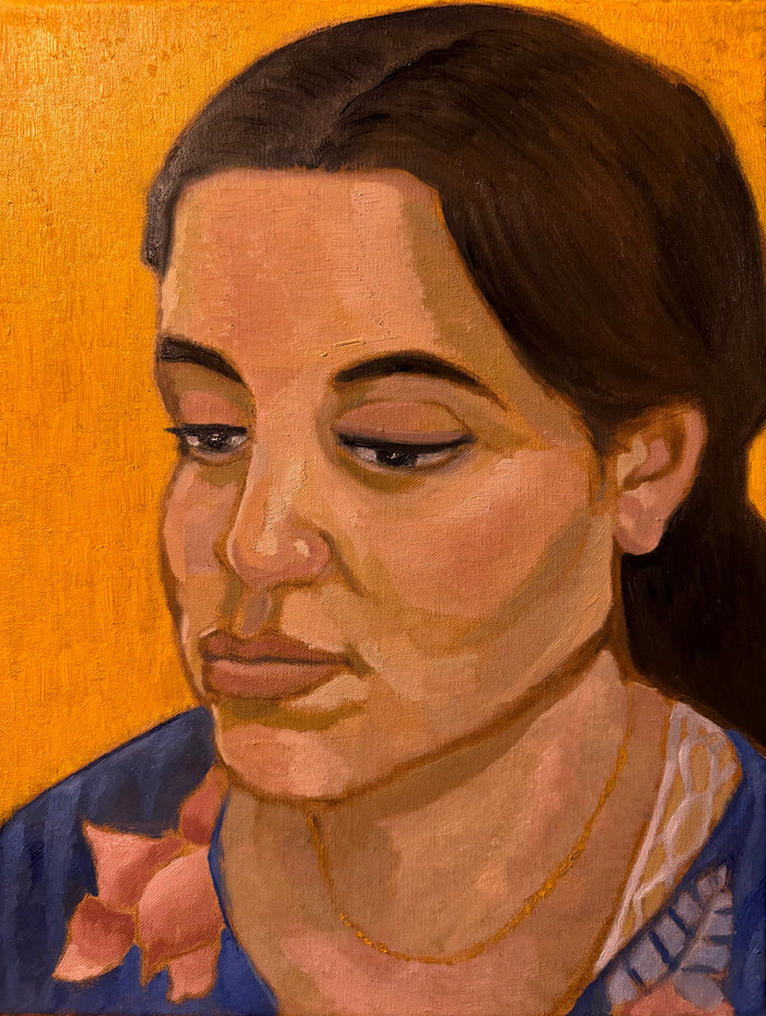 Portrait of Teresa by Esteban Guerra, oil on canvas
