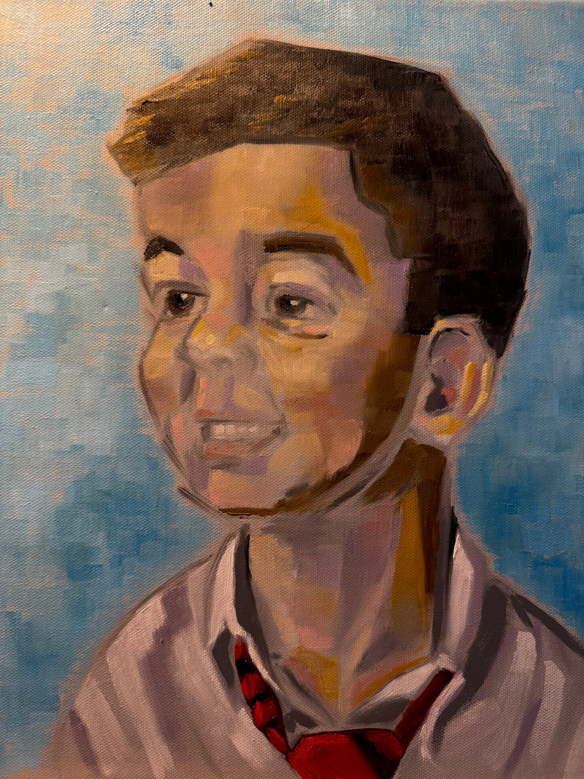 Portrait of Gael by Esteban Guerra, oil on canvas