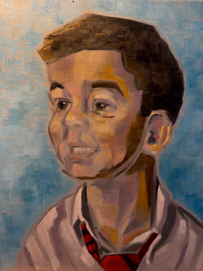 Portrait of Gael by Esteban Guerra, oil on canvas