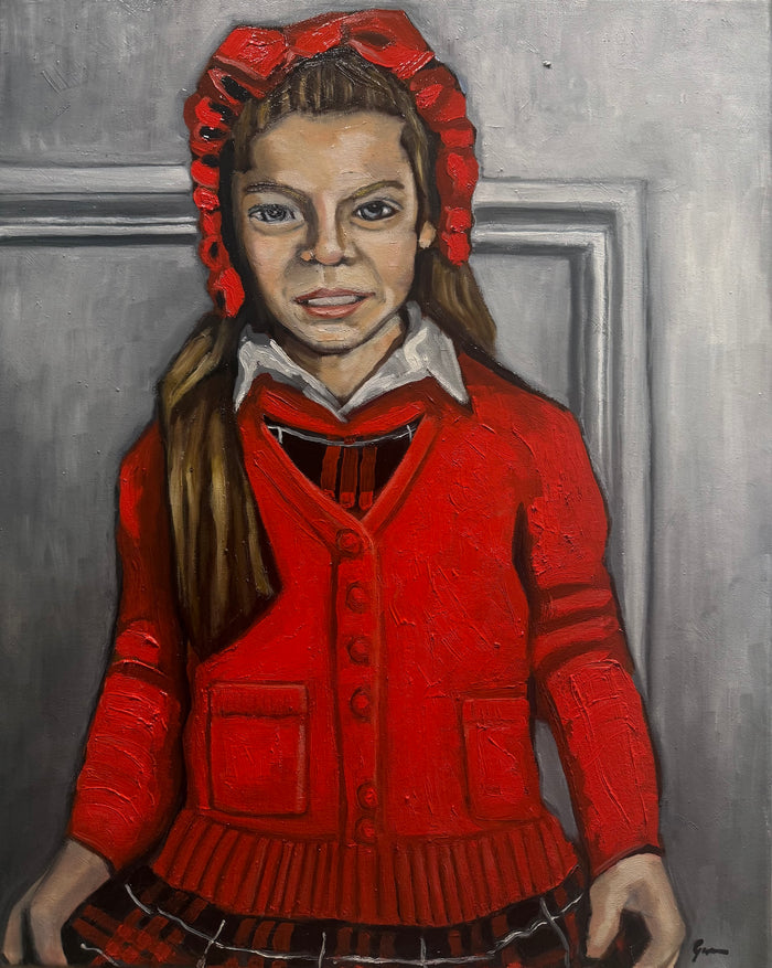 Portrait of Maia by Esteban Guerra, oil on canvas